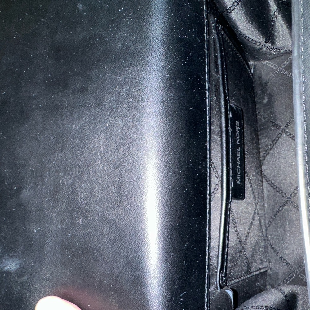 Michael Kors Black Buckle Leather Chain Bag - Picture 9 of 9